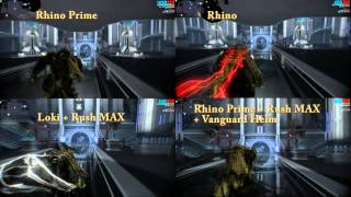 [Warframe] Rhino Prime sprint speed Test