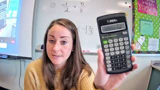Fractions on a TI 30Xa