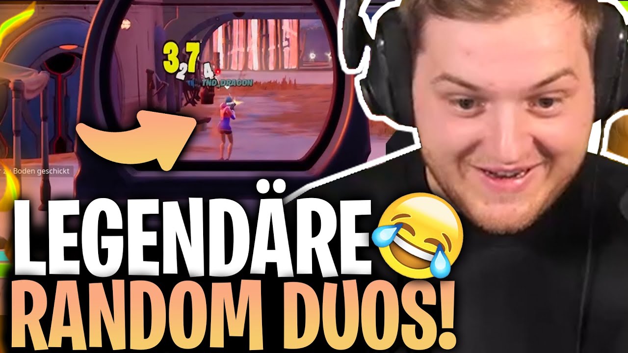 😂🤯 WIN mit GRÖßTEN NOOB im RANDOM DUO? SCHAFFEN WIR ES?! | Legendäre Random Duo Runden!
