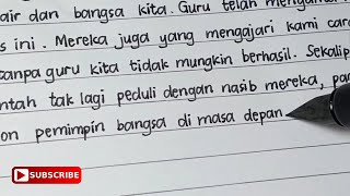 Contoh Naskah Teks Pidato Peringatan Hari Guru Tema 'Ucapan Terima Kasih Kepada Guru'