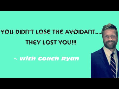 You didn’t lose the avoidant…… THEY LOST YOU!!!