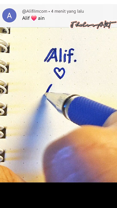 Menulis nama Alif ❤️ Ain #shorts #trendingshorts #happy #foryou #art #viralvideo #trending