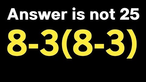 Simplify algebraic expression \ Pemdas rules maths question