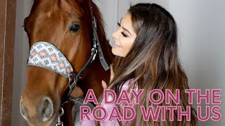 A DAY ON THE ROAD WITH US + HAULING ROUTINE