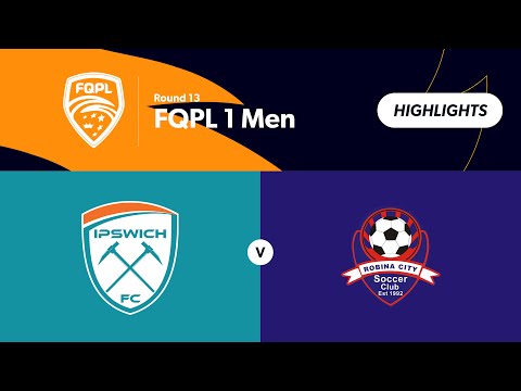 FQPL 1 Men Round 13 - Ipswich FC vs Robina City Highlights — football highlights