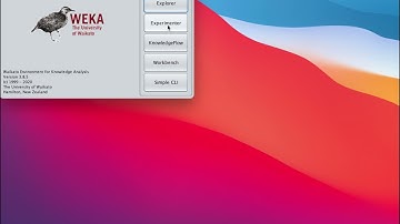 Very quick intro to Weka explorer and experimenter