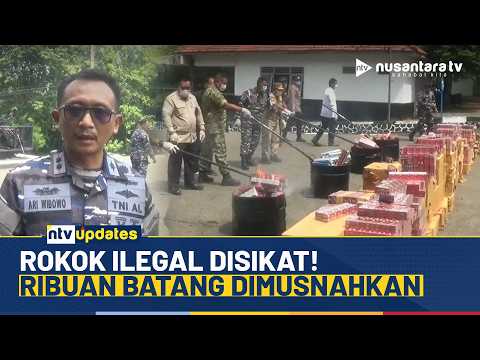 TNI AL dan Bea Cukai Pamekasan Musnahkan Ribuan Rokok Ilegal di Madura | NTV UPDATES