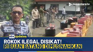 TNI AL dan Bea Cukai Pamekasan Musnahkan Ribuan Rokok Ilegal di Madura | NTV UPDATES