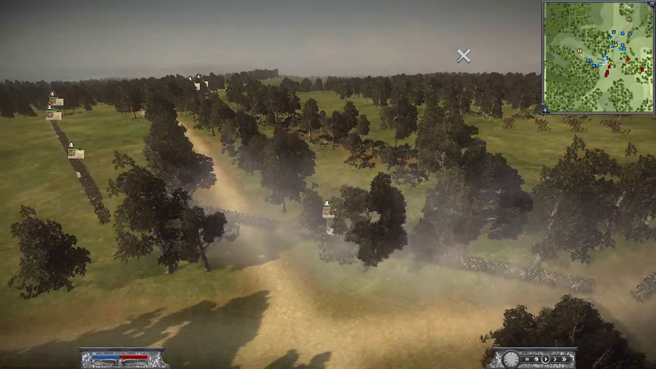 ACW opening barrage and musket exchange at Champions Hill 