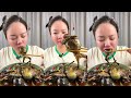 Asmr eating spicy food  mukbang chinese food  forest frog