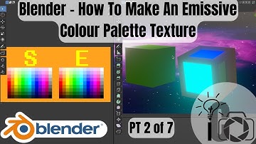 Blender - How To Make An Emissive Colour Palette Texture