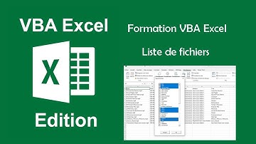 Formation VBA Excel - Liste de fichiers d