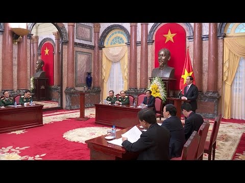Chủ tịch nước gặp mặt các thế hệ cán bộ Cục tác chiến, Bộ Tổng Tham mưu Quân đội Nhân dân VN