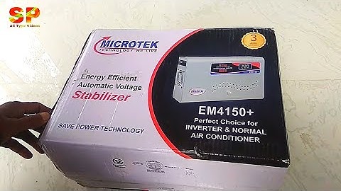 Microtek 1.5 Ton AC Voltage Stabilizer | Unboxing EM4150+