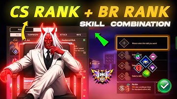 CS rank & BR rank Best Skill Combination | Best character combination in Free Fire | Clash Squad