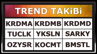 KRDMA KRDMB KRDMD TUCLK YKSLN SARKY OZYSR KOCMT BMSTL Hisse Analizi Yorumu