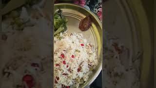 promegranate rice##local chicken curry 🍛 please subscribe ❤️