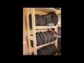 Custom built drums storage rack