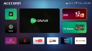 ACECONN TVonair 4K Linux STB TV , 12 years ACECONN’s TV BOX is UNBEATABLE Startup→big brand? Done.  screenshot 2