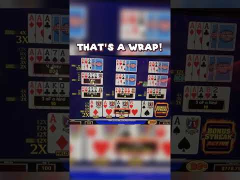 10 Shots at Quad Aces on Triple Double Bonus!