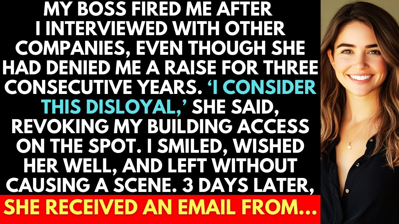 My Boss Fired Me For Job Hunting After Denying My Raises For 3 Years. She Didn't Expect One Thing...