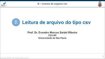 Leitura de dados de arquivo csv no RStudio