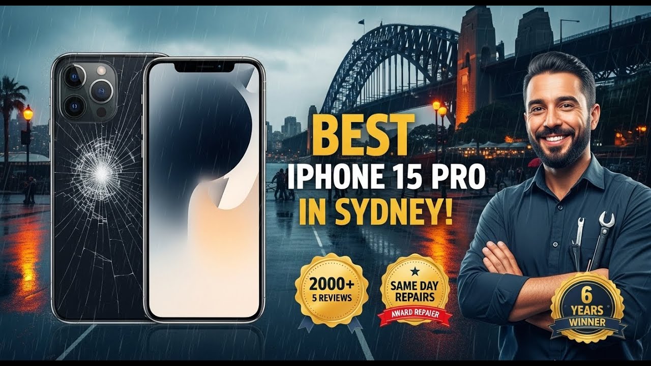 Cracked iPhone 15 Pro Screen in Sydney: Best Repair Shop Even on Rainy Days
