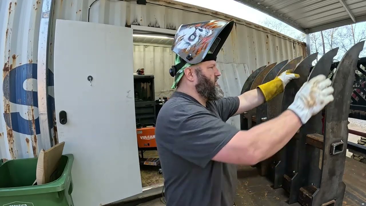 part two of  building a rake for the kubota KX0 57 5