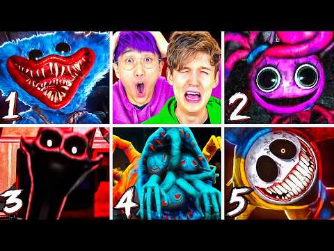 POPPY PLAYTIME ALL JUMPSCARES EVER! (ALL CHAPTER + ALL MONSTERS!)