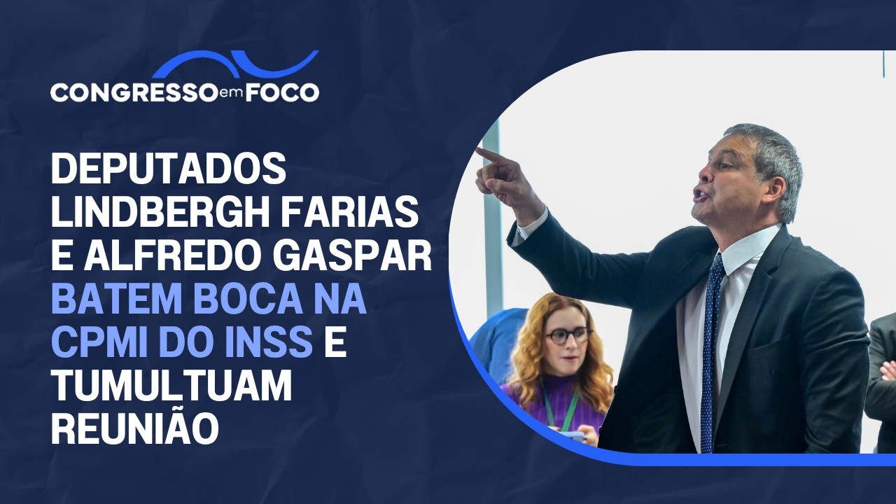 Deputados Lindbergh Farias e Alfredo Gaspar batem boca na CPMI do INSS e tumultuam reunião Deputados Lindbergh Farias e Alfredo Gaspar batem boca na CPMI do INSS e tumultuam reunião