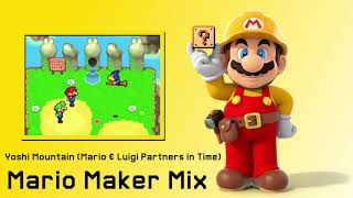 Yoshi Mountain Partners In Time - Mario Maker Mix