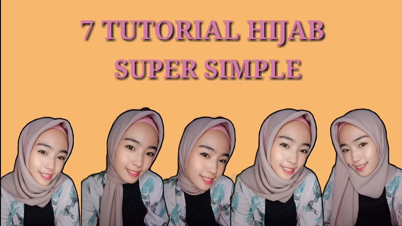 7 TUTORIAL HIJAB SEGI EMPAT SIMPLE UNTUK SEHARI-HARI 