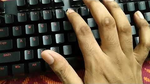 I bought a mechanical keyboard !! | Rapoo V500 alloy mechanical keyboard