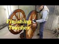 Finishing Touches With Linseed Oil on  Spanish Cannon Wheels #10 | Engels Coach