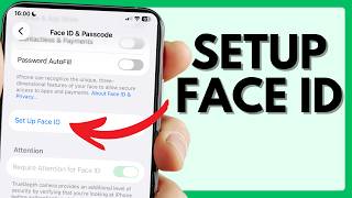 iOS 26 How to Setup Face ID