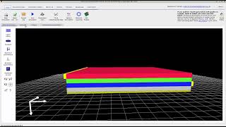 Simulating buried contacts in multilayer OFETs