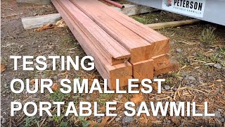 Affordable Portable Sawmill Youtube