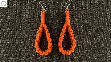 Simple macrame earrings  | DIY earrings | Easy macrame earring tutorial | Boho earrings