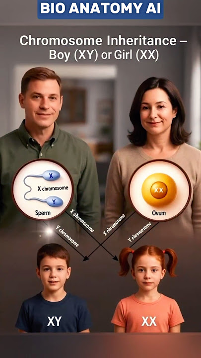 How a Baby’s Sex is Determined | Chromosome Inheritance🧬(XY vs XX) #dna #chromosome#biology#genetics