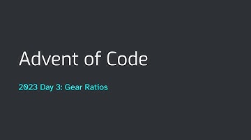 Advent of Code 2023 Day 3: Gear Ratios