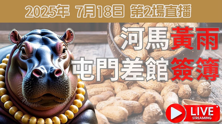 2025年 7月18日 第2場直播 | 河馬黃雨屯門差館簽簿