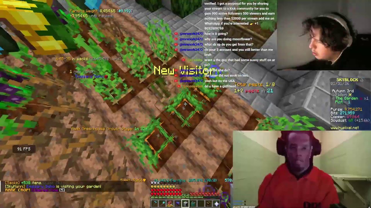 MAXING THIRD ACCOUNT TIME ( Hypixel Skyblock ) Day 49/365