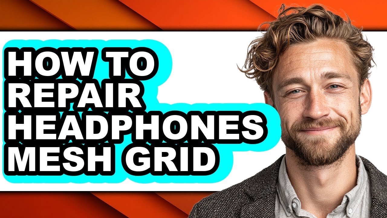 How to Repair Headphones Mesh Grid - Step by Step - YouTube