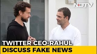 Twitter CEO Jack Dorsey, Rahul Gandhi Meet To Discuss Fake News