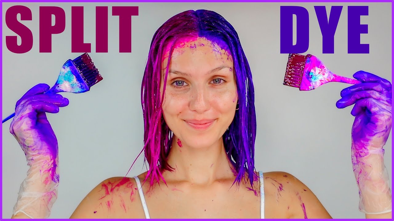 1. "Half Blue Half Purple Hair Inspiration on Tumblr" - wide 1