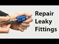 How to repair leaky flare fittings