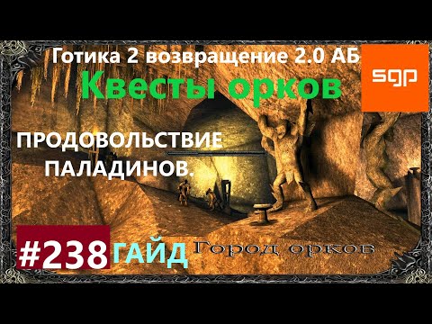 #238 ПРОДОВОЛЬСТВИЕ ПАЛАДИНОВ. Готика 2 возвращение 2.0 АБ. Все квесты, секреты, советы.