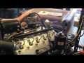 v12 lincoln engine running on stand