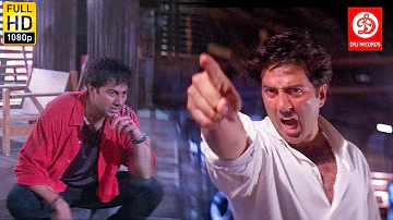 Sunny Deol Dialogue Climax Action scene -  Raveena Tandon, Anupam Kher - Ziddi Superhit Hindi Movie