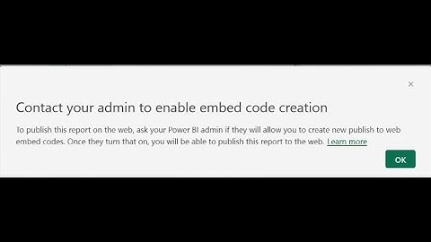 Unlock the Secret: Fixing Embed Code Creation Error on Power BI Service Made Easy!